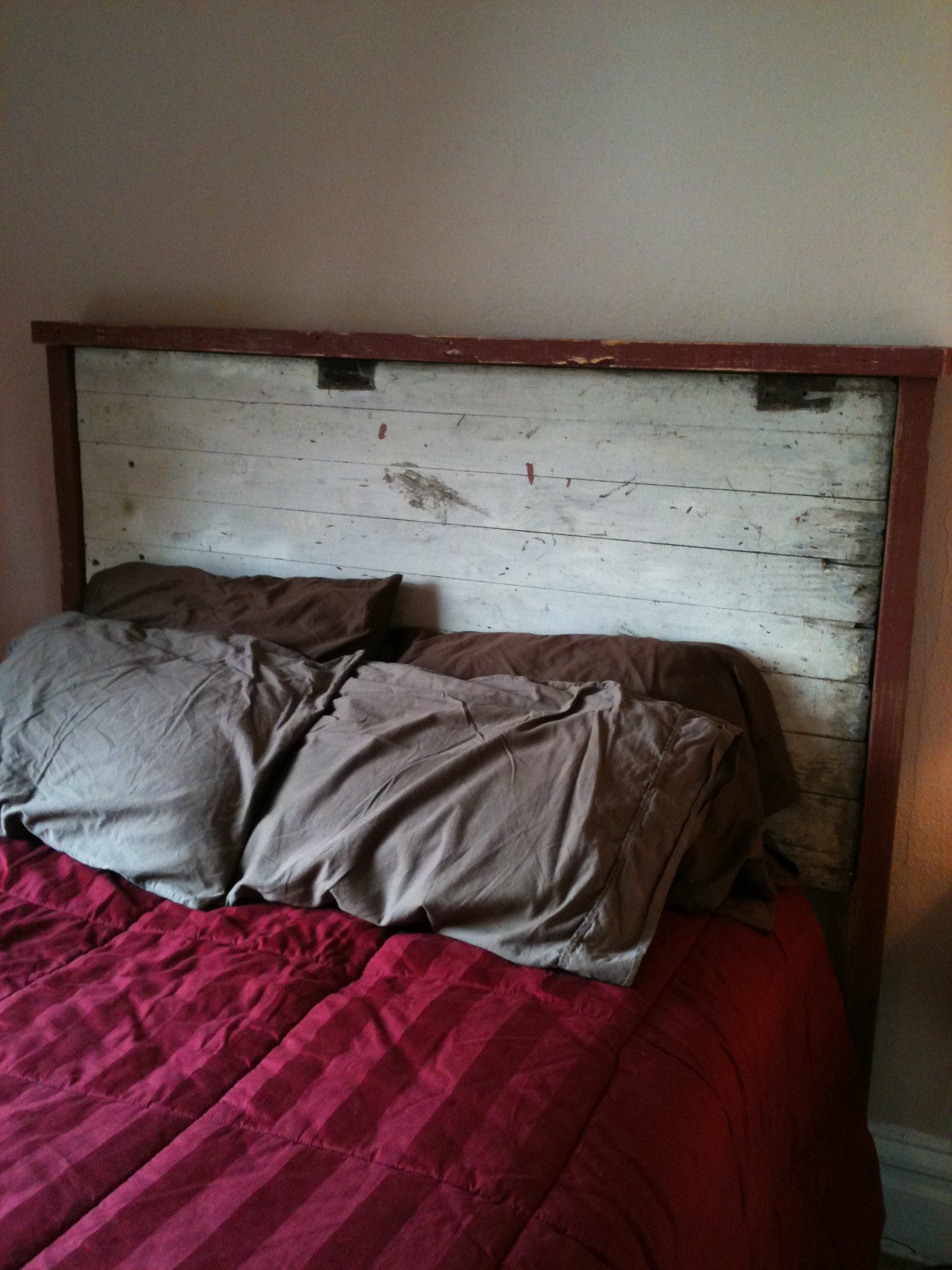 Ana white deals reclaimed wood headboard